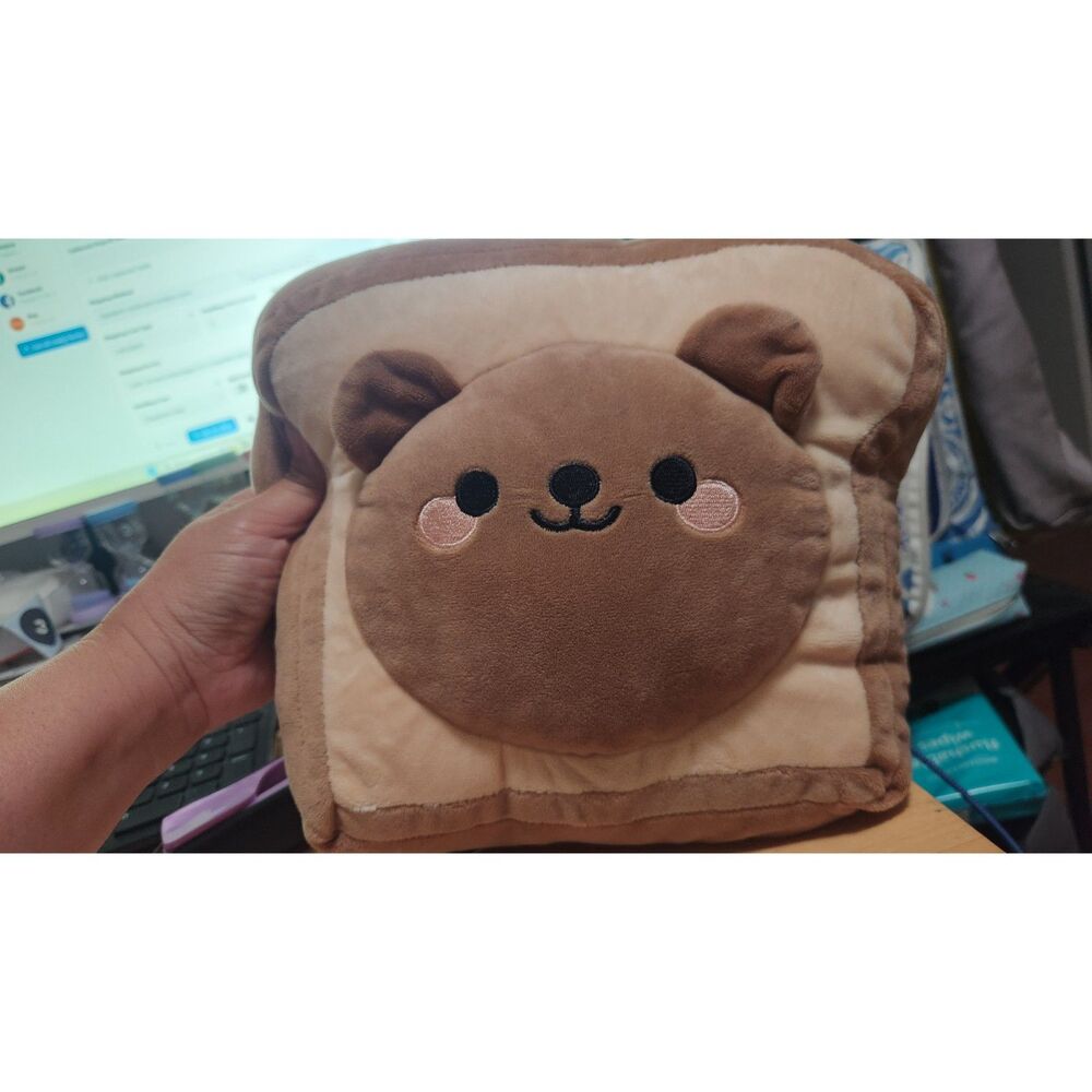 Smoko Bear Toasty Heatable Plushie toast w/ removable microwavable heating pouch